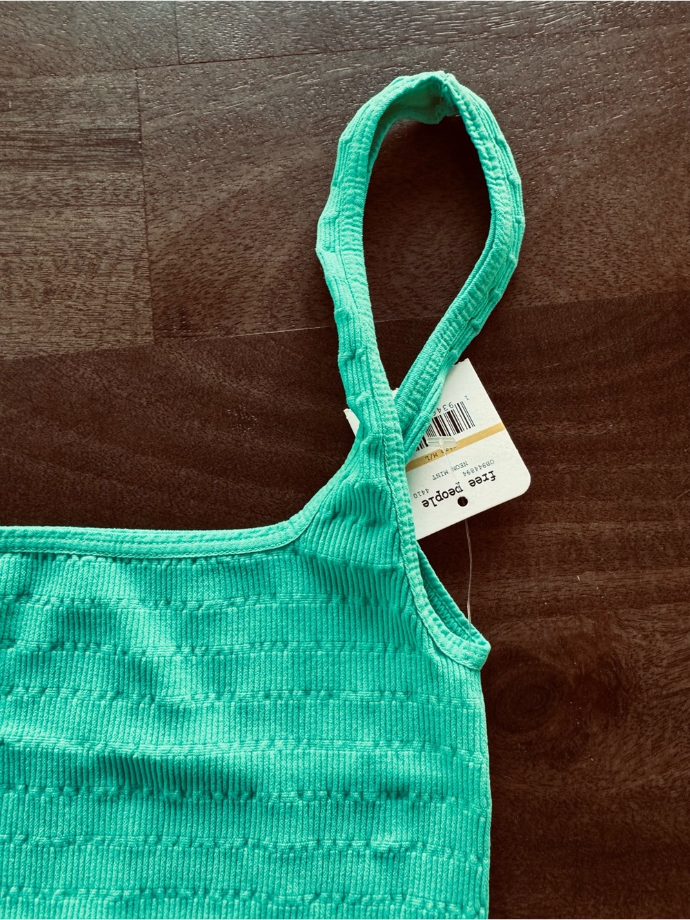 Free People Cropped Textured Tank Top - Picture 2 of 2